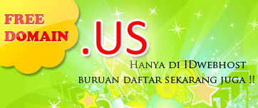 Free Domain .US di IDwebhost!