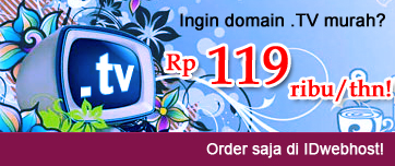 Domain .TV termurah di IDwebhost