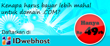 Domain .COM Murah di IDwebhost