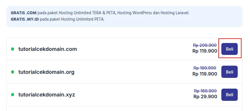 cara cek domain