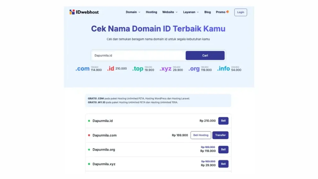 Cara Membeli Nama Domain Premium