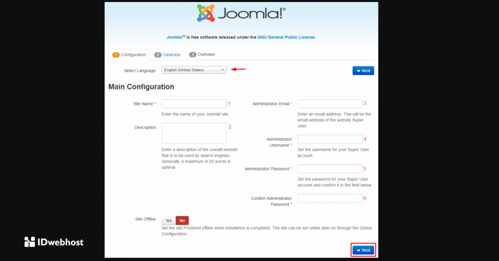Cara Install Joomla dan Konfigurasinya
