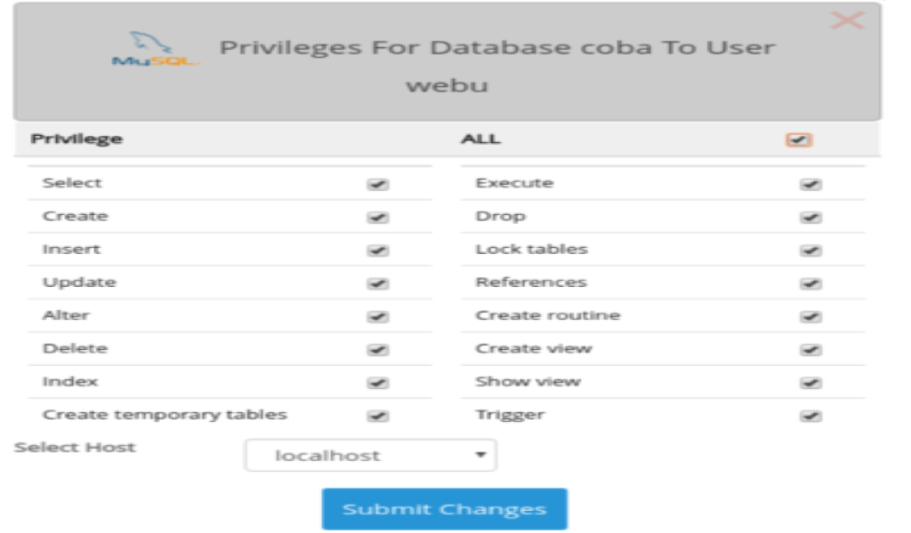 Remote Database di Panel Webuzo