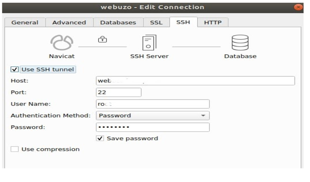 Remote Database di Panel Webuzo