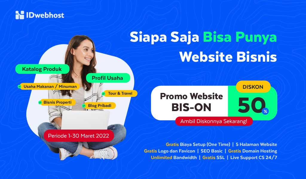 PROMO WEBSITE BIS-ON DISKON 50%