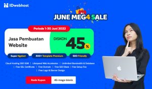 JUNE MEG4 5ALE! Jasa Buat Website Diskon 45%