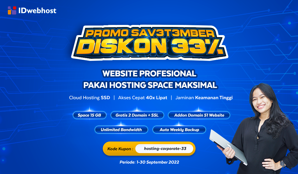KELOLA WEBSITE PROFESIONAL MUDAH PAKAI HOSTING SPACE MAKSIMAL!