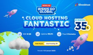 Cloud Hosting Uptime 99,9%. Website Online Terus. Diskon 35%