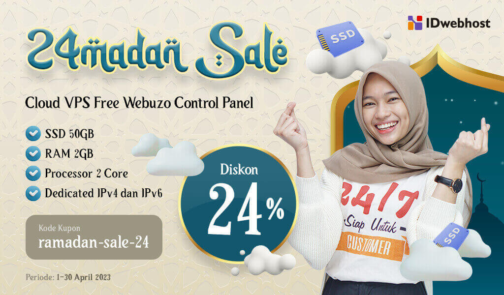 24MADAN SALE, CLOUD VPS DISKON 24%