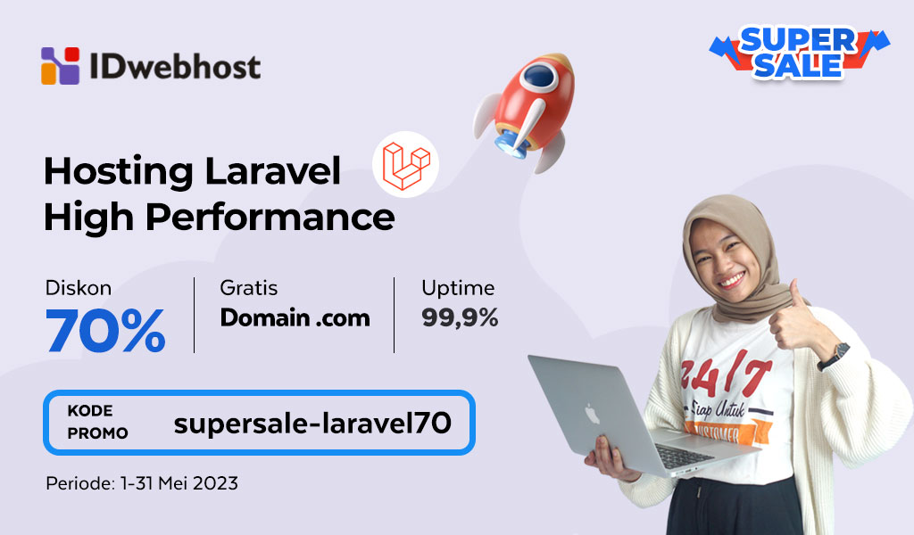 Hosting Laravel High Performance Diskon 70%, Coba Sekarang!