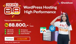 Promo 8.8 WordPress Hosting High Performance untuk Website Lebih Optimal