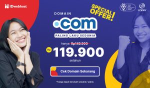 Special Offer! Domain .COM Murah Hanya Rp119.900,-