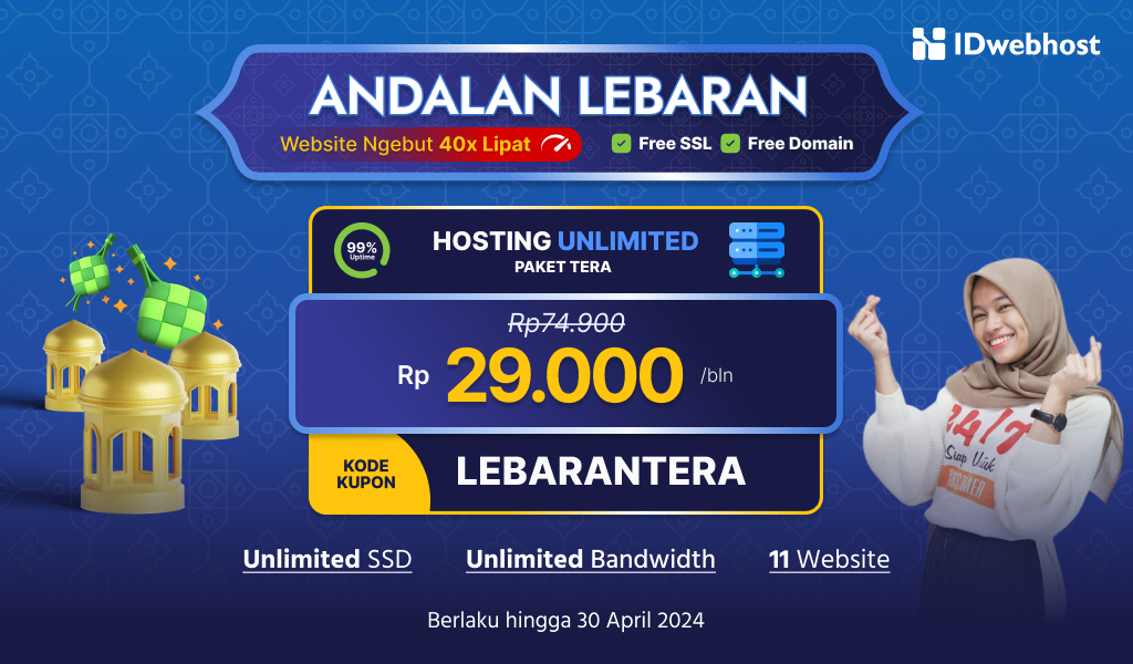 Hosting Andalan Lebaran! Promo Hosting Murah Unlimited 29rb