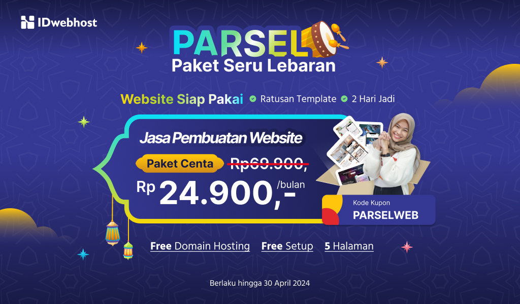 PARSEL Paket Seru Lebaran, Diskon Jasa Buat Website