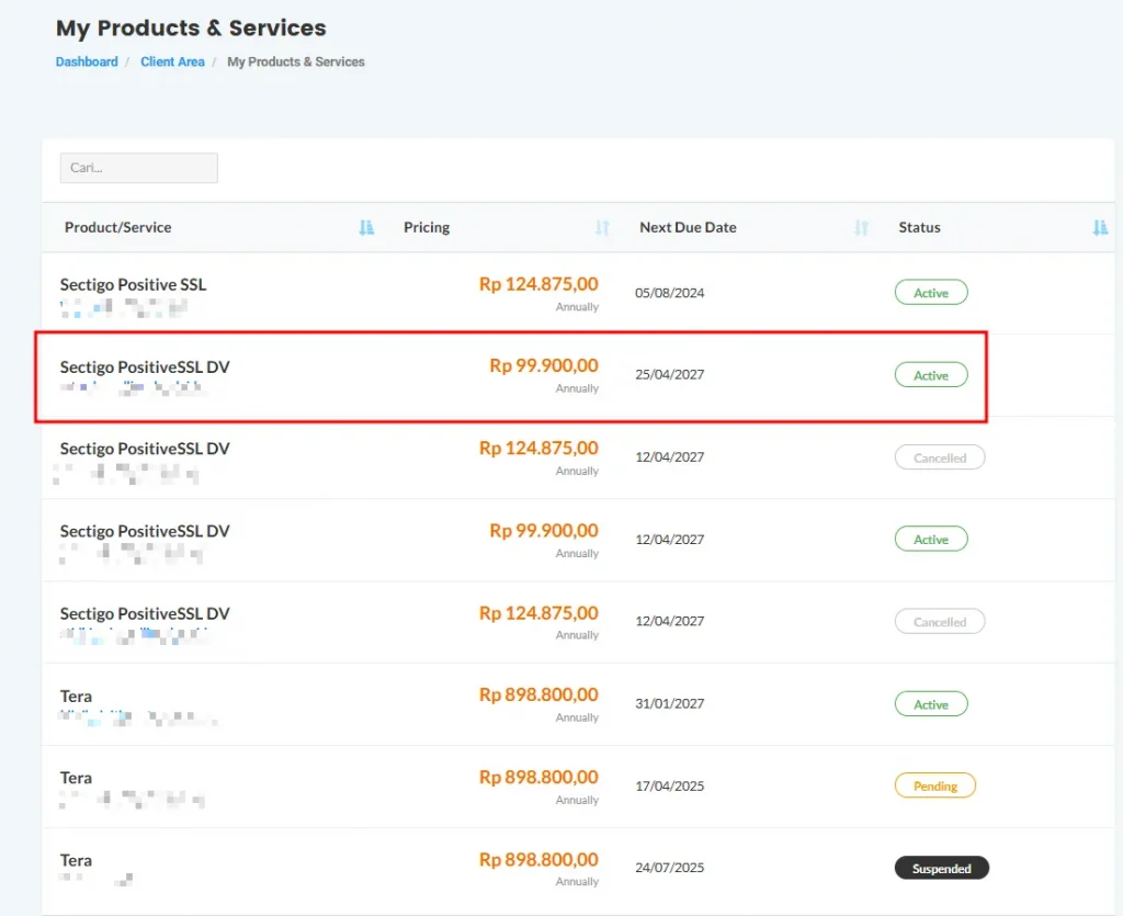 cara install SSL di cPanel