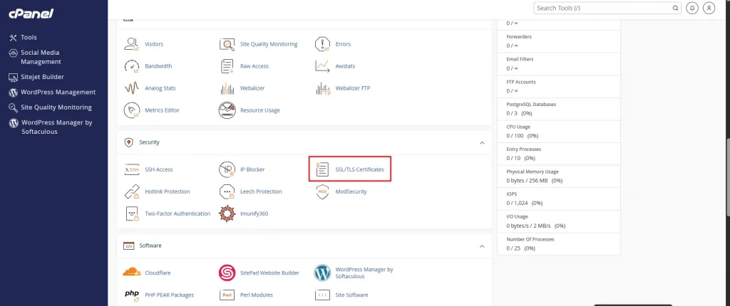 cara install SSL di cPanel