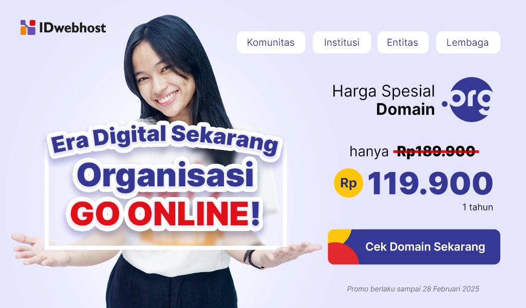 Era Digital Organisasi Punya Website, Promo Domain ORG Murah