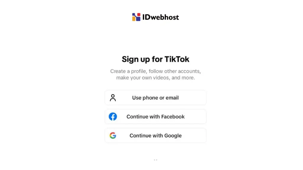 Cara Buat Akun TikTok