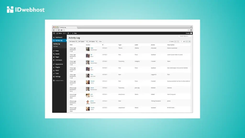 Cara Membuat Activity Log di WordPress