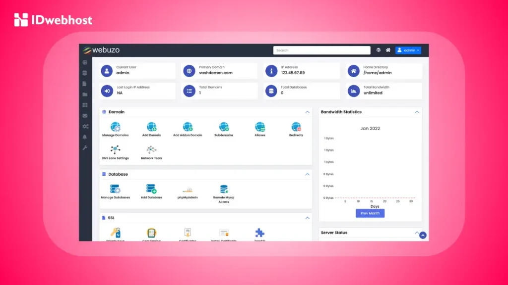 Control Panel VPS