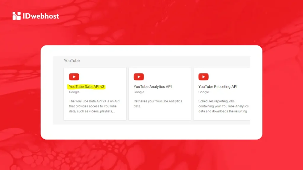 YouTube API Key Adalah