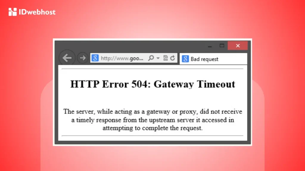 Cara mengatasi 504 Gateway Timeout