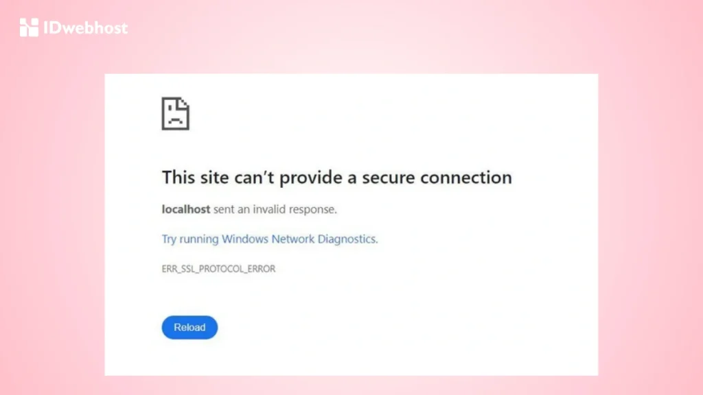 Cara mengatasi ERR_SSL_PROTOCOL_ERROR