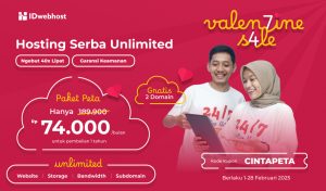 Website No Ribet Pakai Hosting Serba Unlimited Gratis Domain