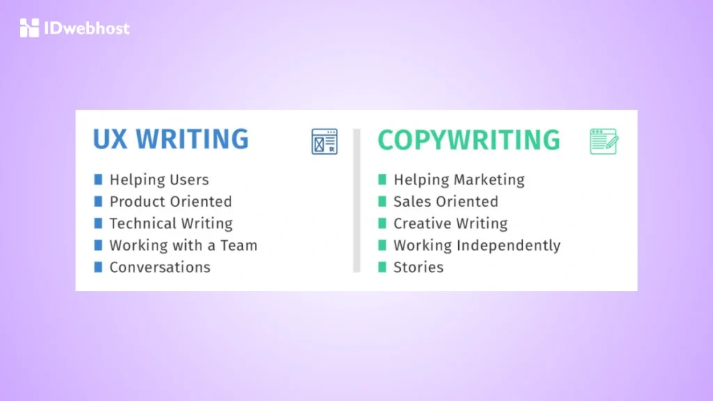 UX Writing vs Marketing Copywriting