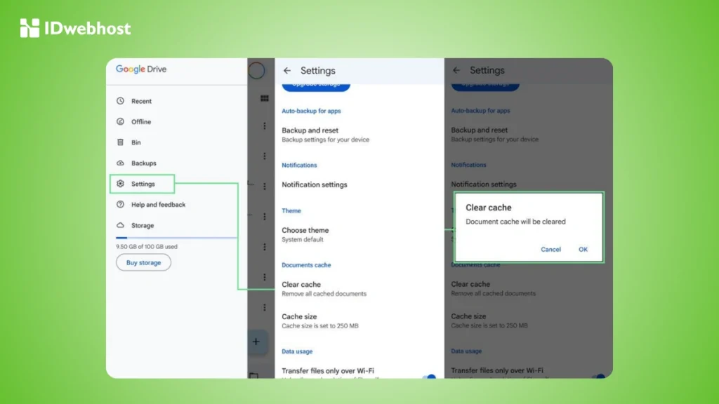 Cara Menghapus Cache Google Drive