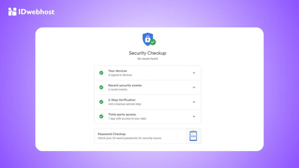 Google Security Checkup