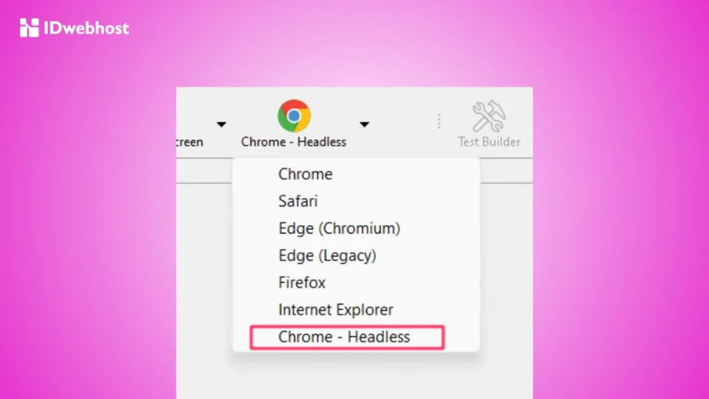 Headless browser adalah