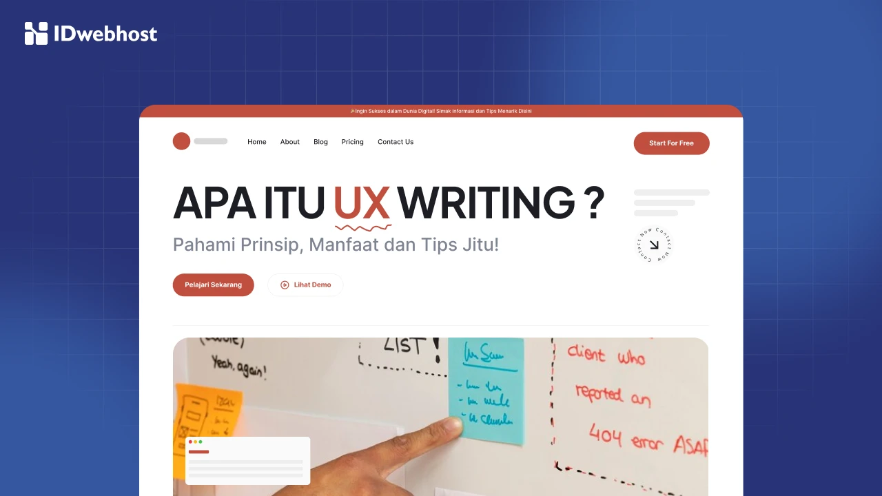 Apa Itu UX Writing? Pahami Prinsip, Manfaat dan Tips Jitu!