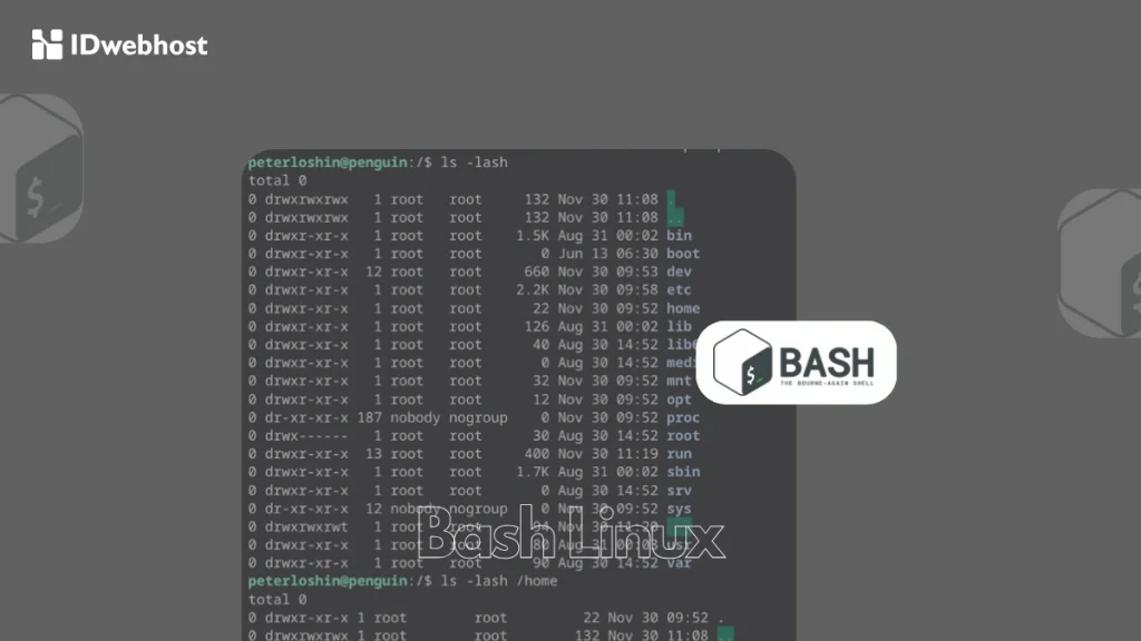cara kerja Bash