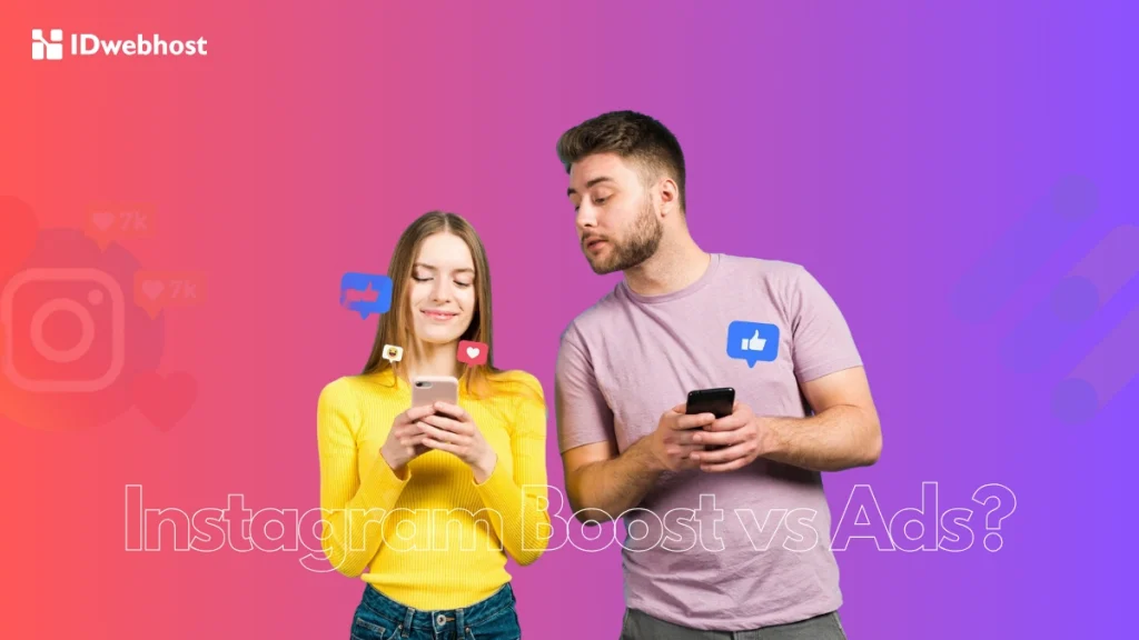 Instagram Boost atau Ads