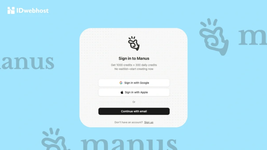 Cara Mendapatkan Kredit Gratis Manus AI
