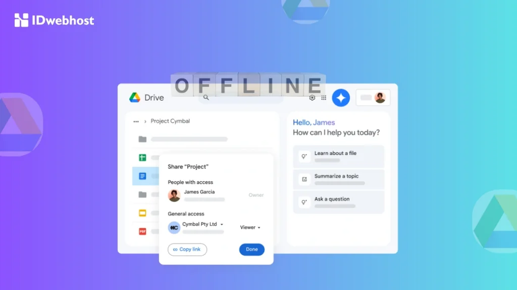 akses google drive offline