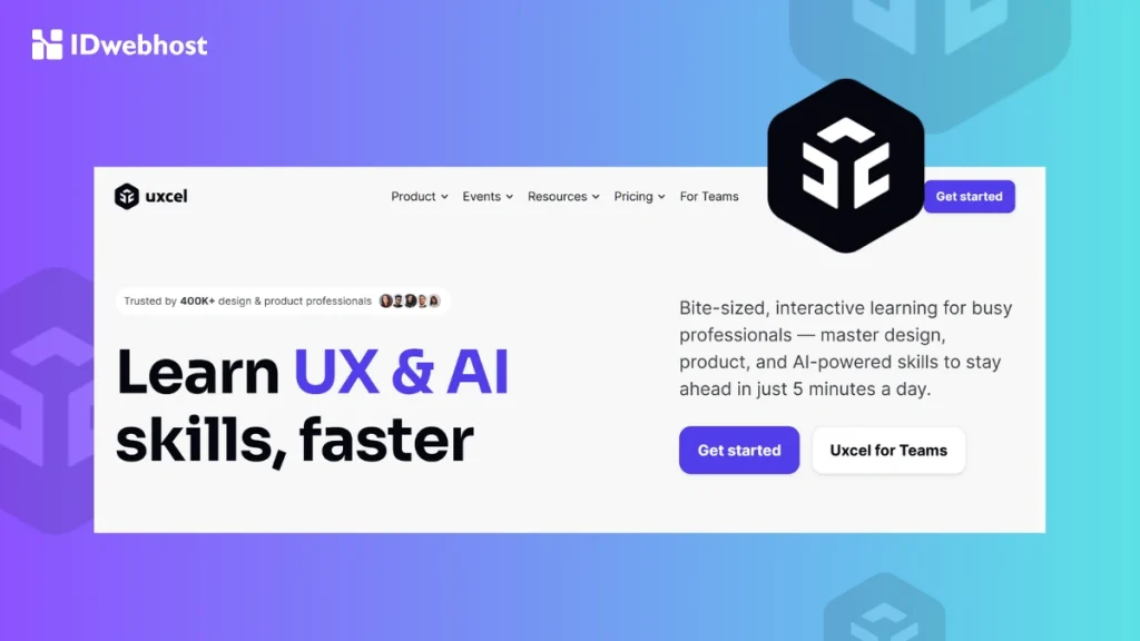 belajar UI/UX design di Uxcel