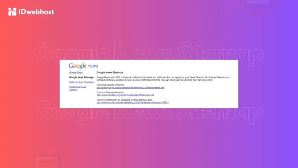 cara daftar Google news sitemap