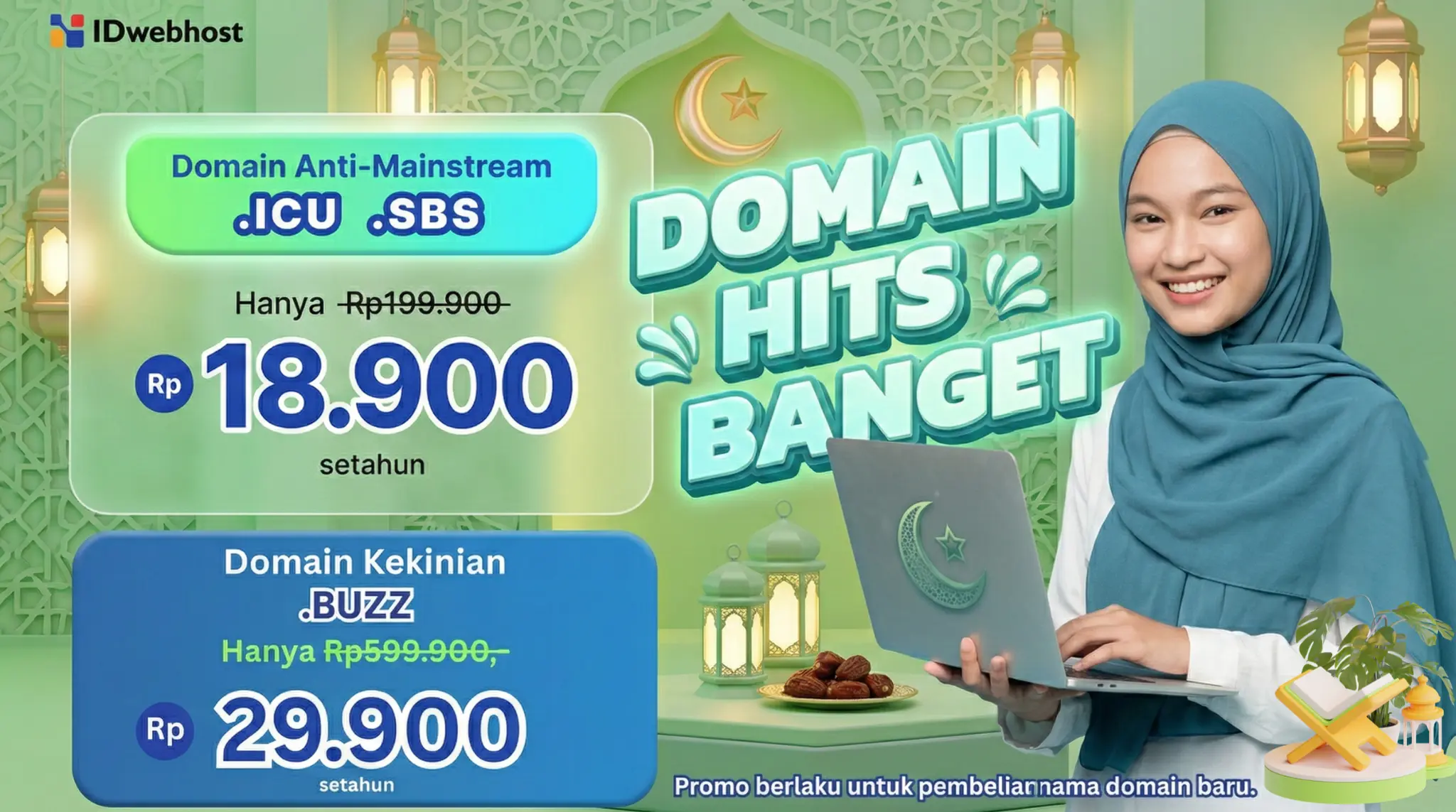 Promo Domain Murah Anti-Mainstream Cuma 18rban, Tampil Beda!