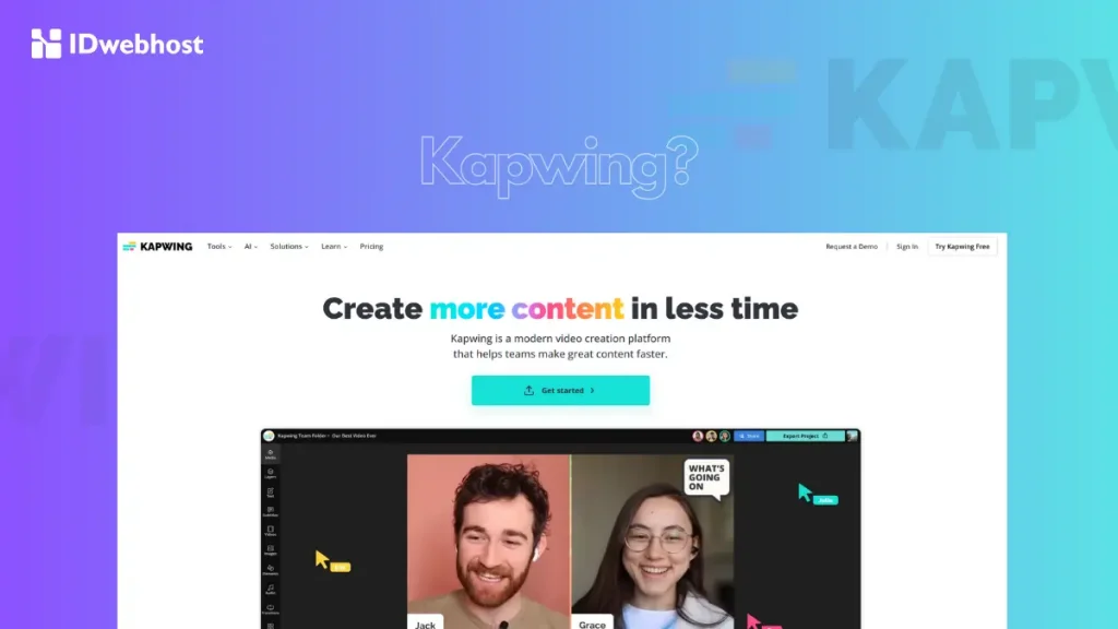 cara membuat konten video pakai Kapwing