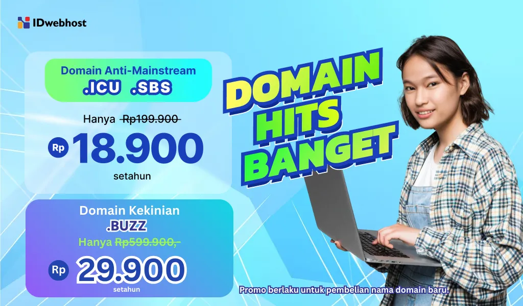 Promo Domain Murah Anti-Mainstream Cuma 18rban, Tampil Beda!
