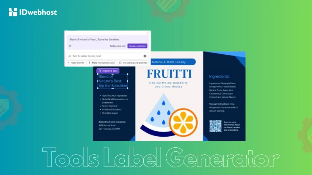 cara membuat label produk