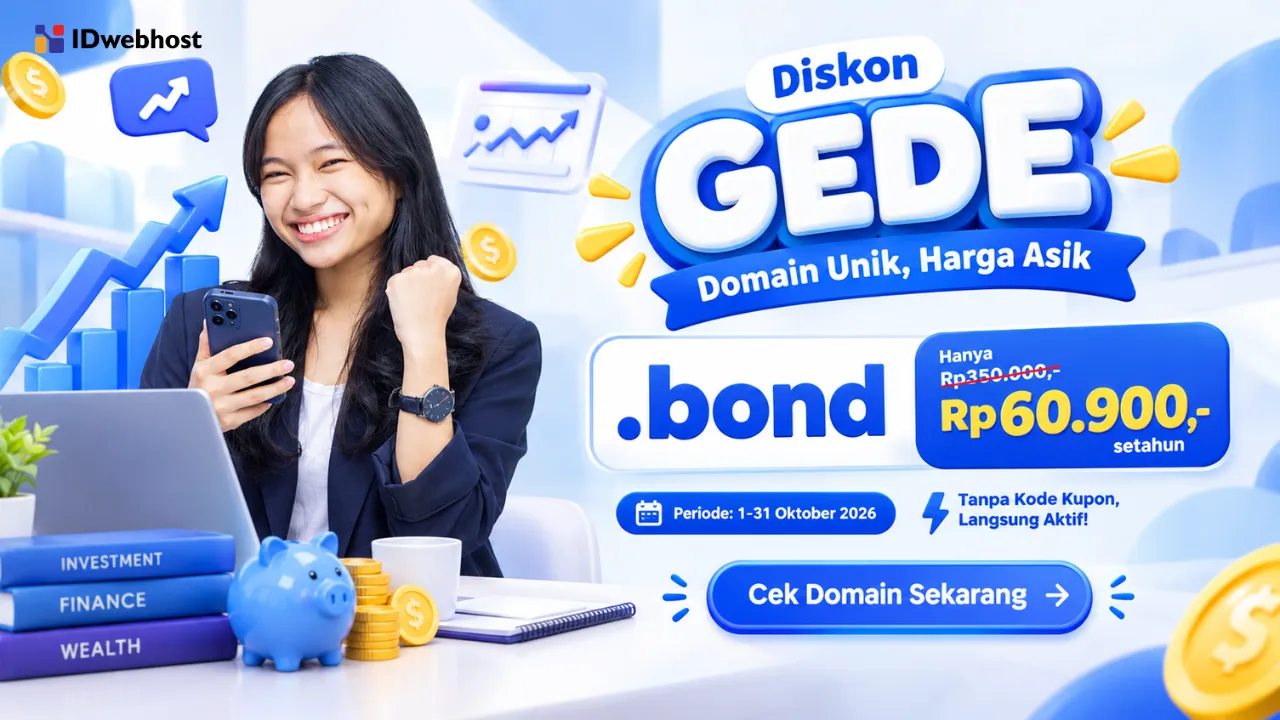 Bangun Identitas Online Kreatif, Diskon Gede Domain Keren
