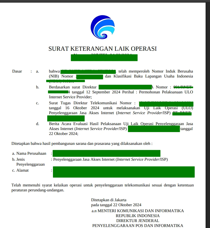Contoh Surat Izin Prinsip untuk syarat daftar net.id