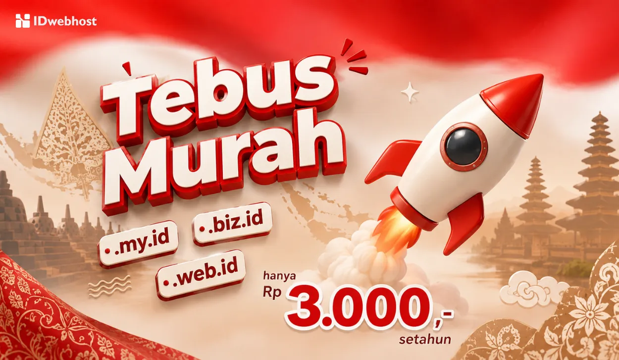 Tebus Murah Domain Indonesia .MY.ID .BIZ.ID dan .WEB.ID