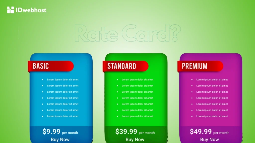apa itu rate card