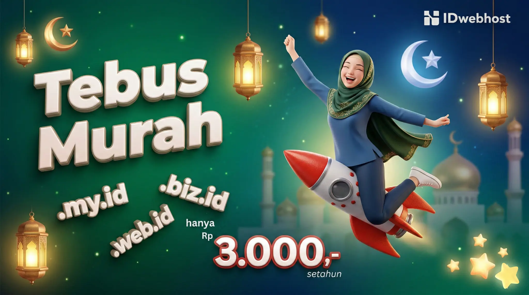 Tebus Murah Domain Indonesia .MY.ID .BIZ.ID dan .WEB.ID