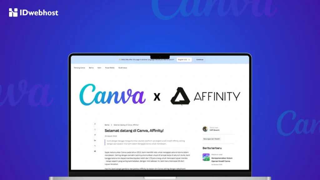 apa itu Affinity by Canva