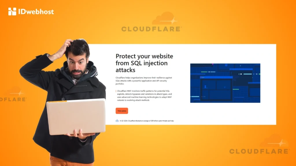blokir DDoS dengan Cloudflare WAF